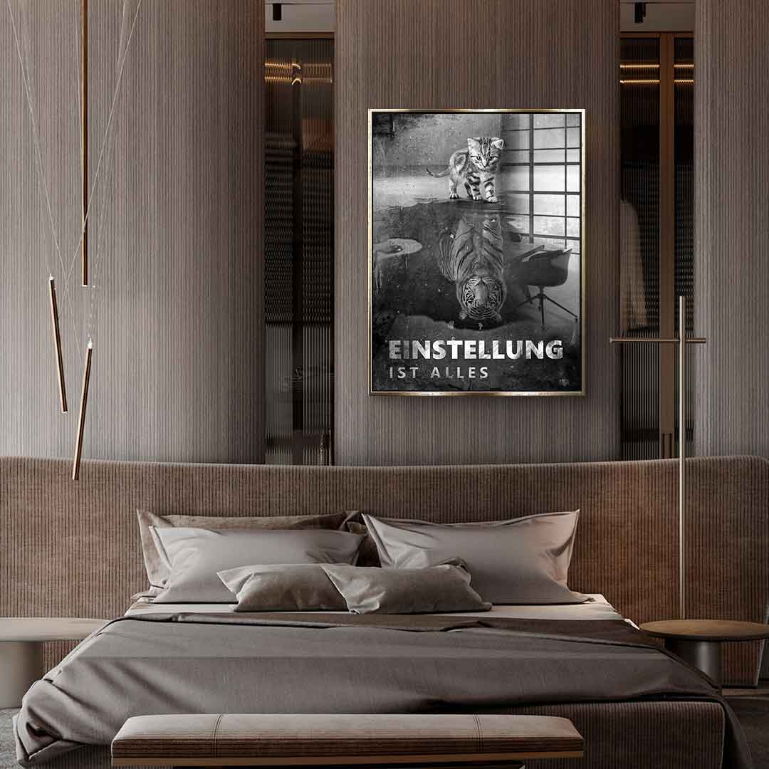 Mindset is everything #Tiger - Acrylglas