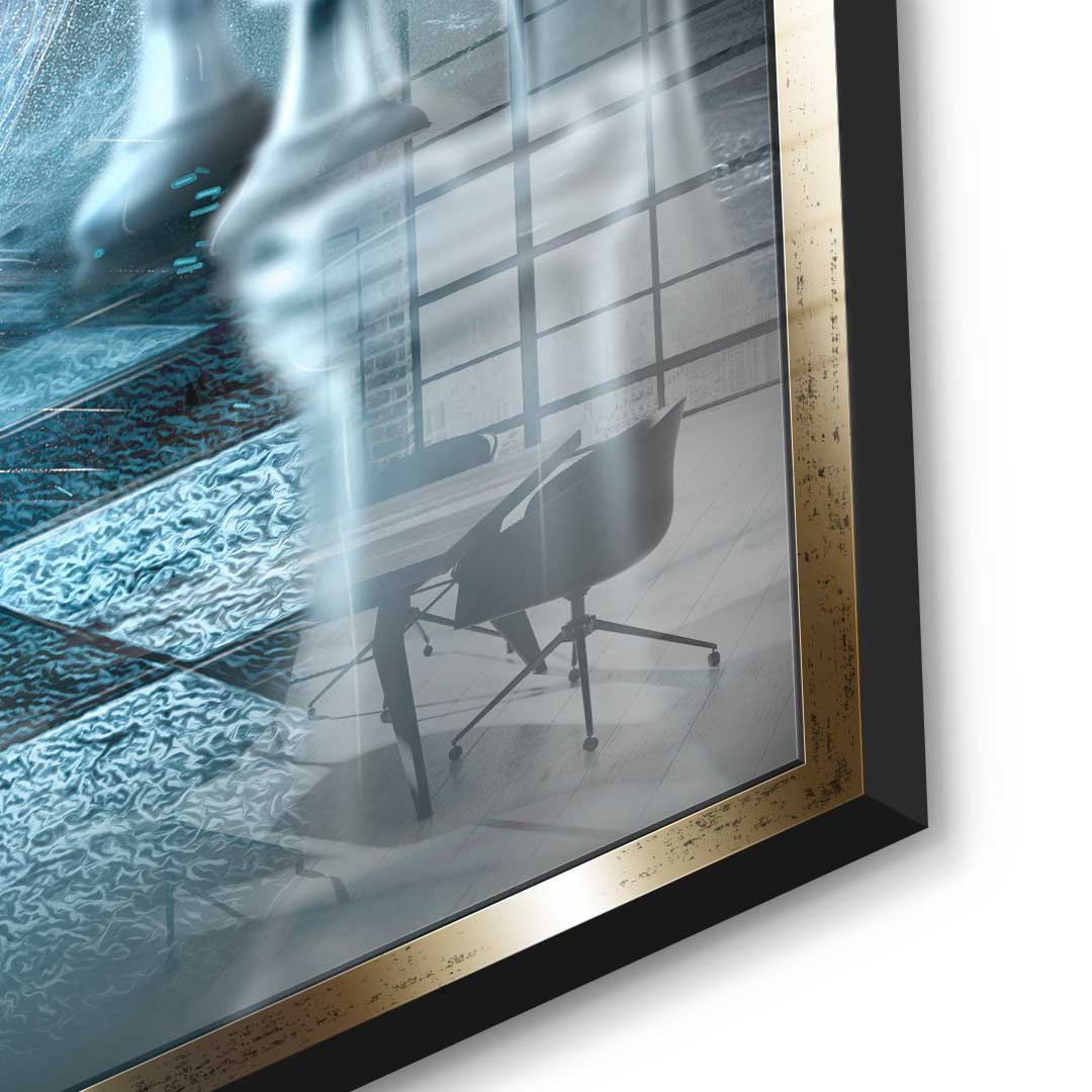 Mit dem Kopf durch die Wand - Acrylglas