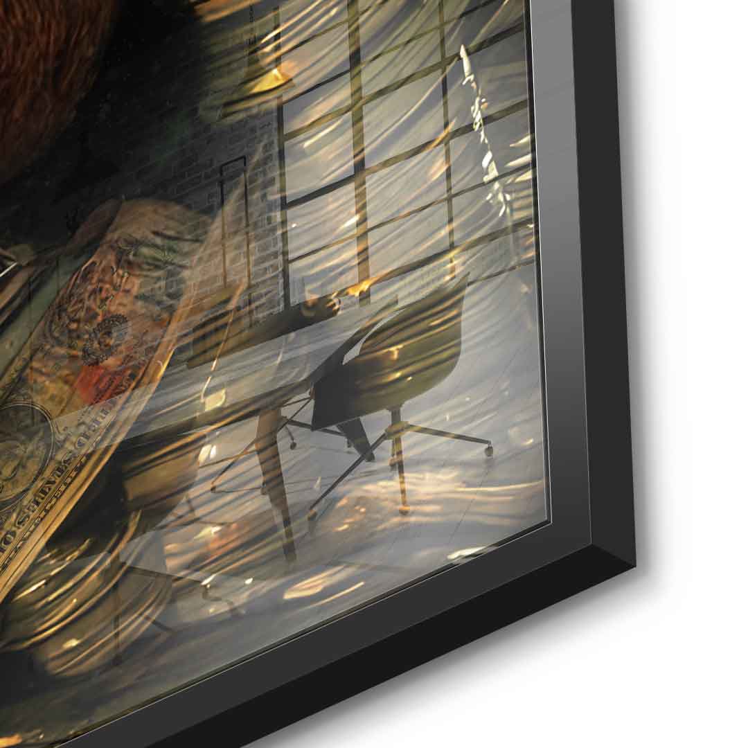 Money Bear - Acrylic glass