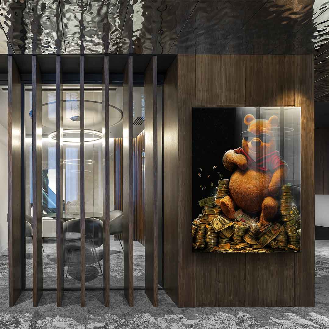 Money Bear - Acrylic glass