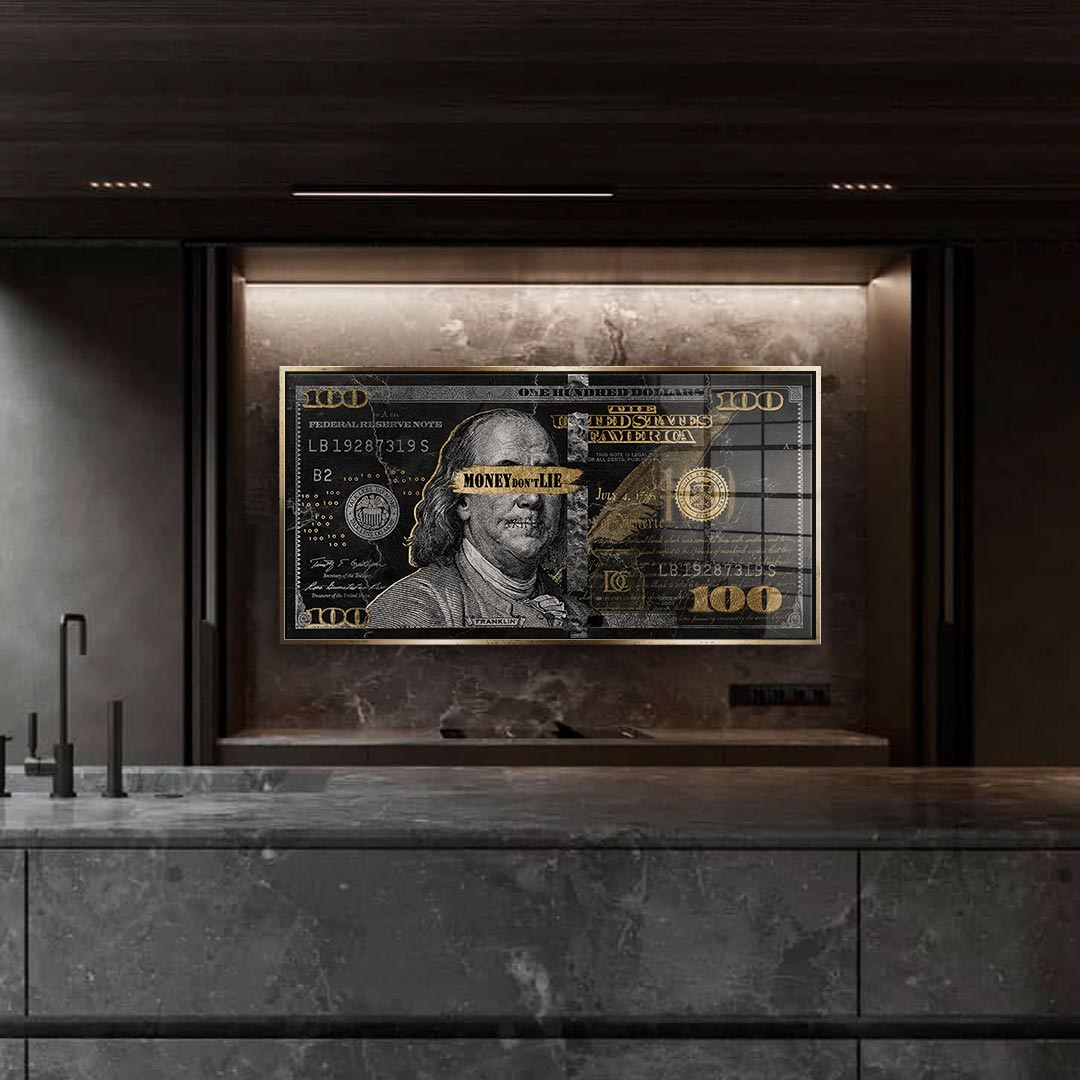 Money dont lie - Acrylglas