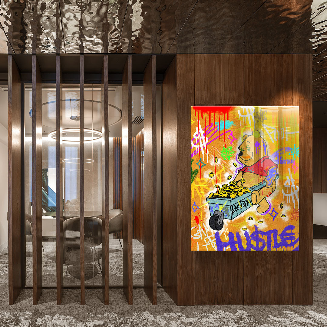 HU$TLE BEAR - Acrylic glass