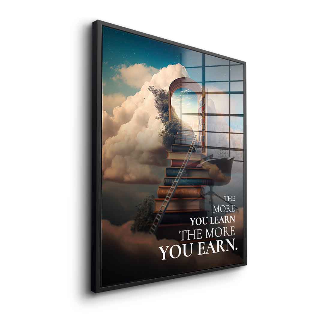 Power of learning - acrylic glass