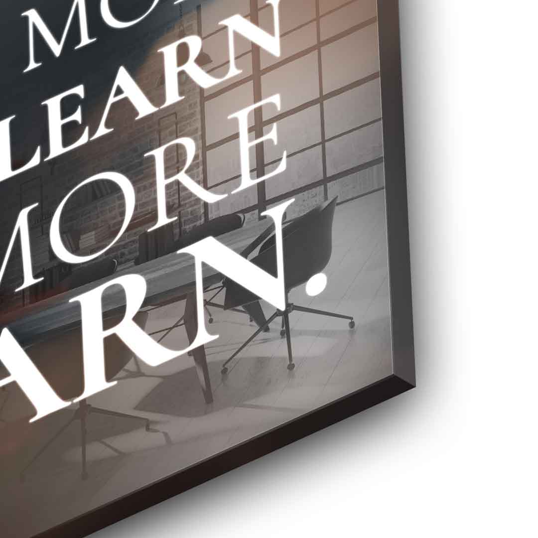 Power of learning - acrylic glass