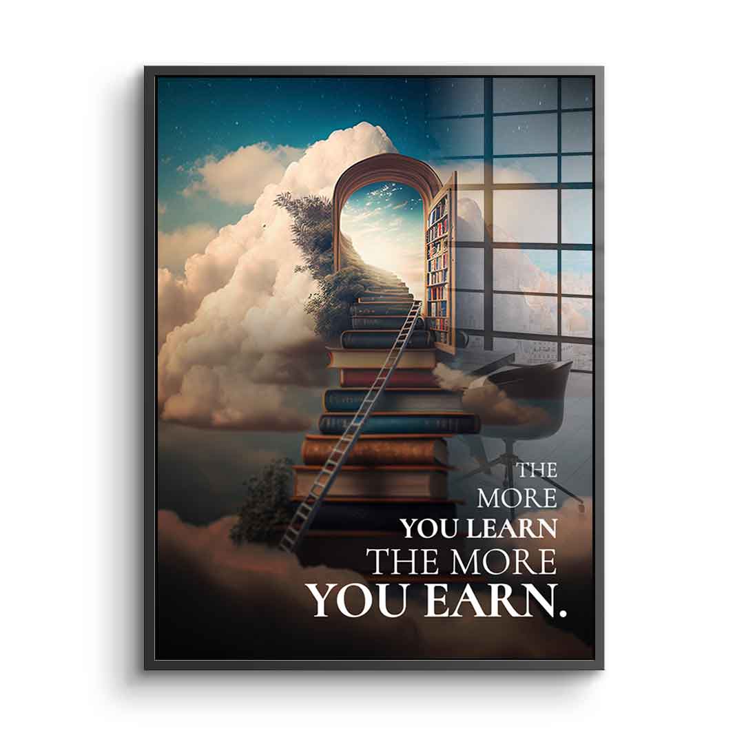 Power of learning - acrylic glass