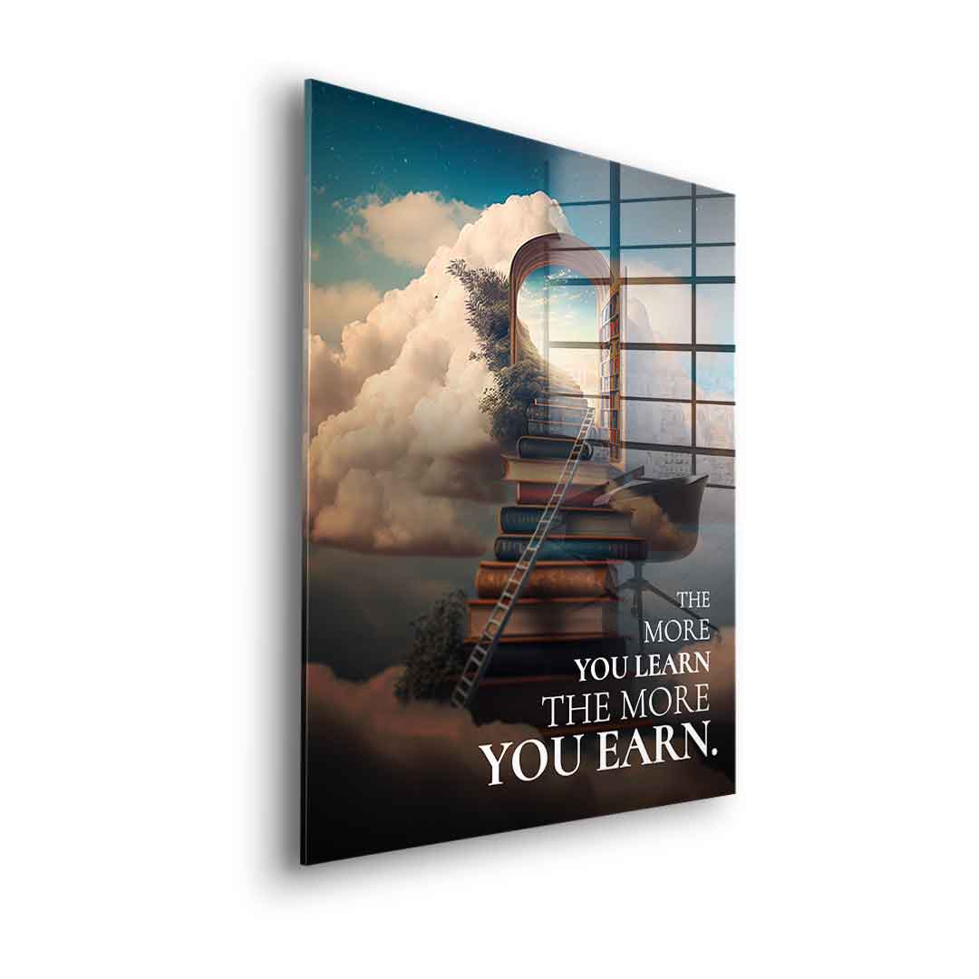 Power of learning - acrylic glass