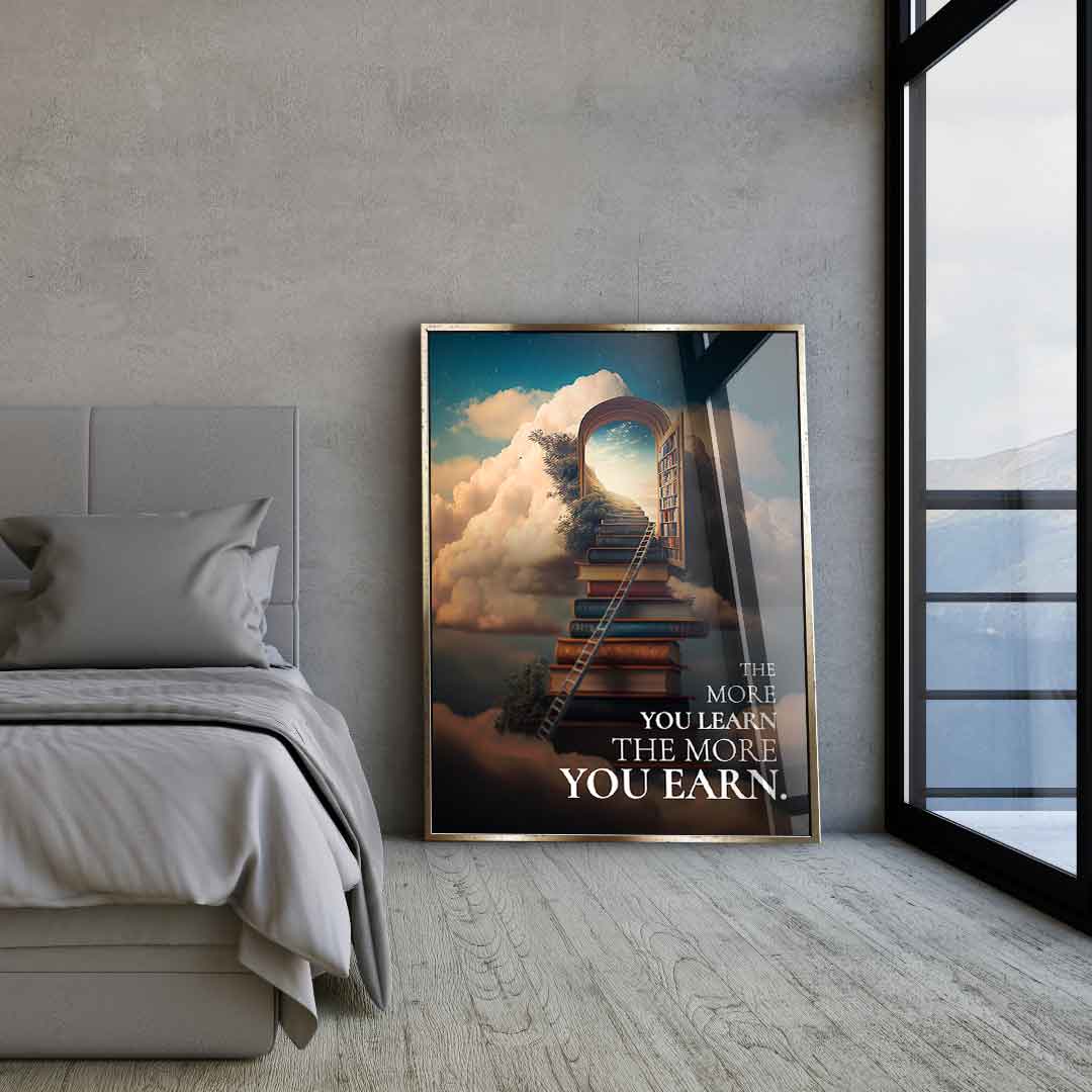 Power of learning - acrylic glass