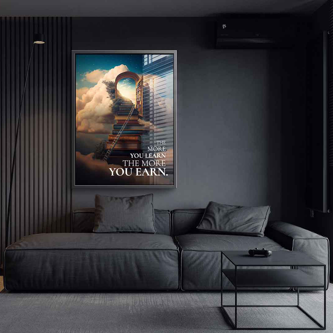 Power of learning - acrylic glass