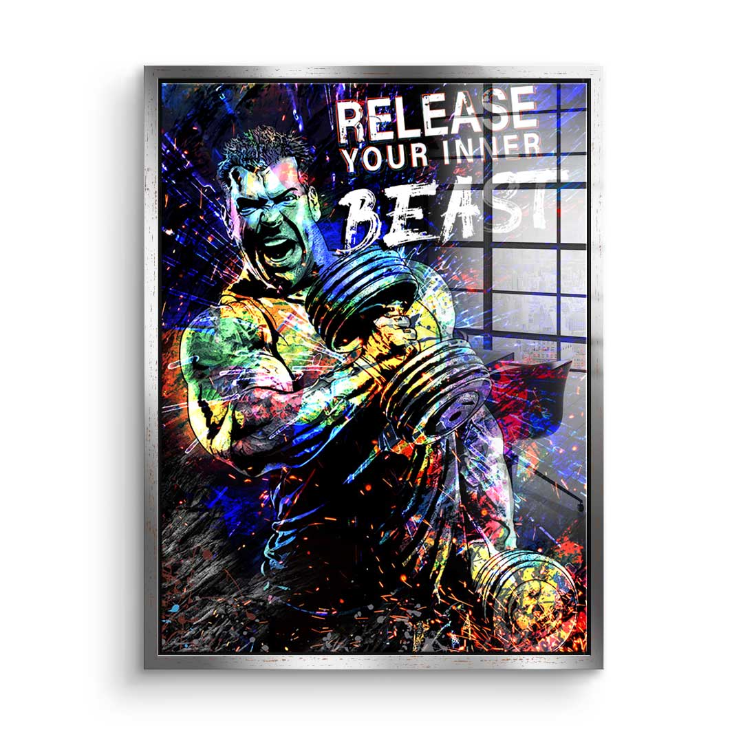 Release your inner beast - Acrylic glass