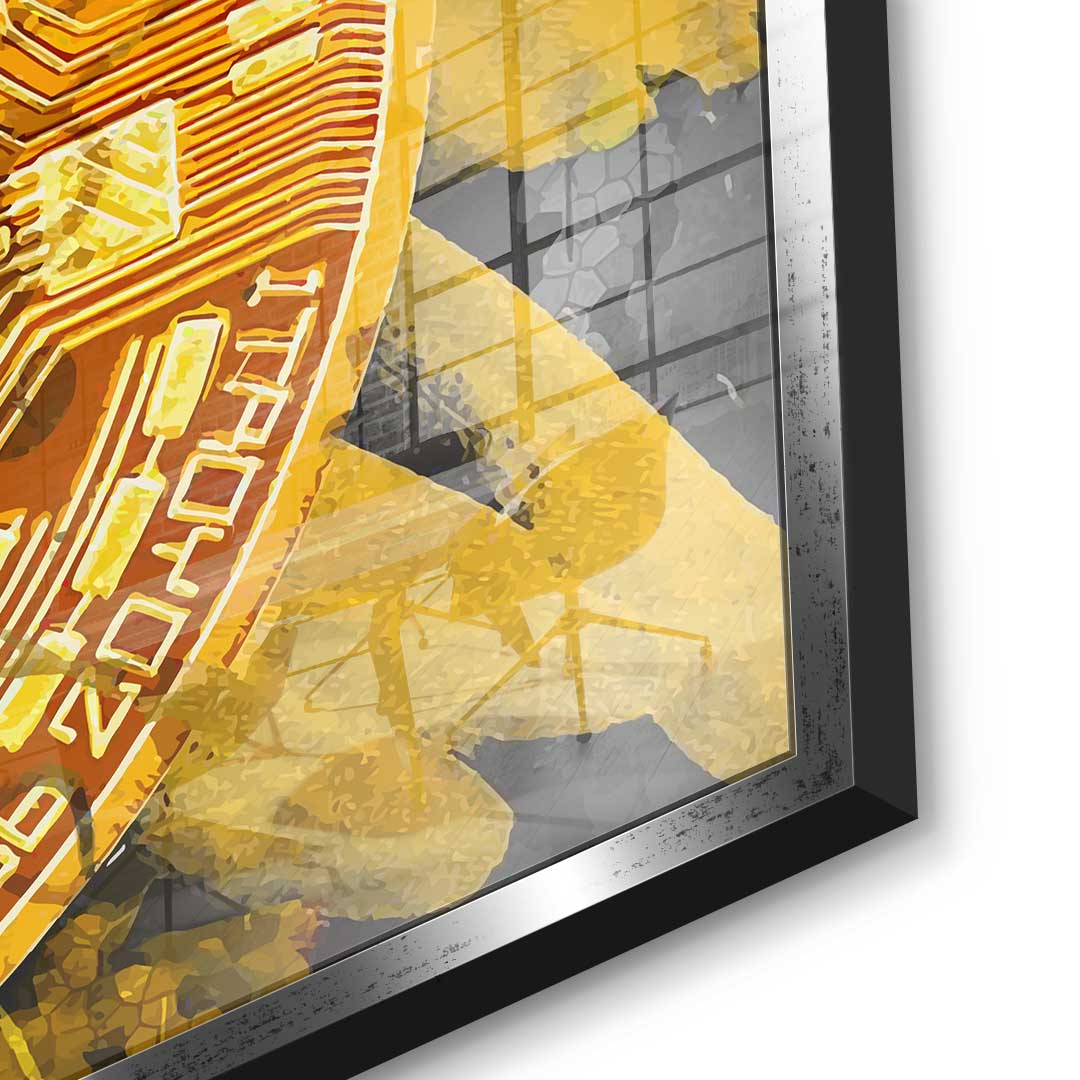 Painting Bitcoin - Acrylglas