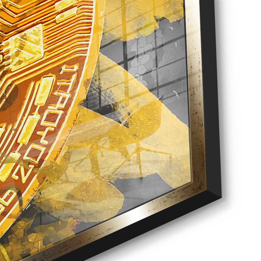 Painting Bitcoin - Acrylglas