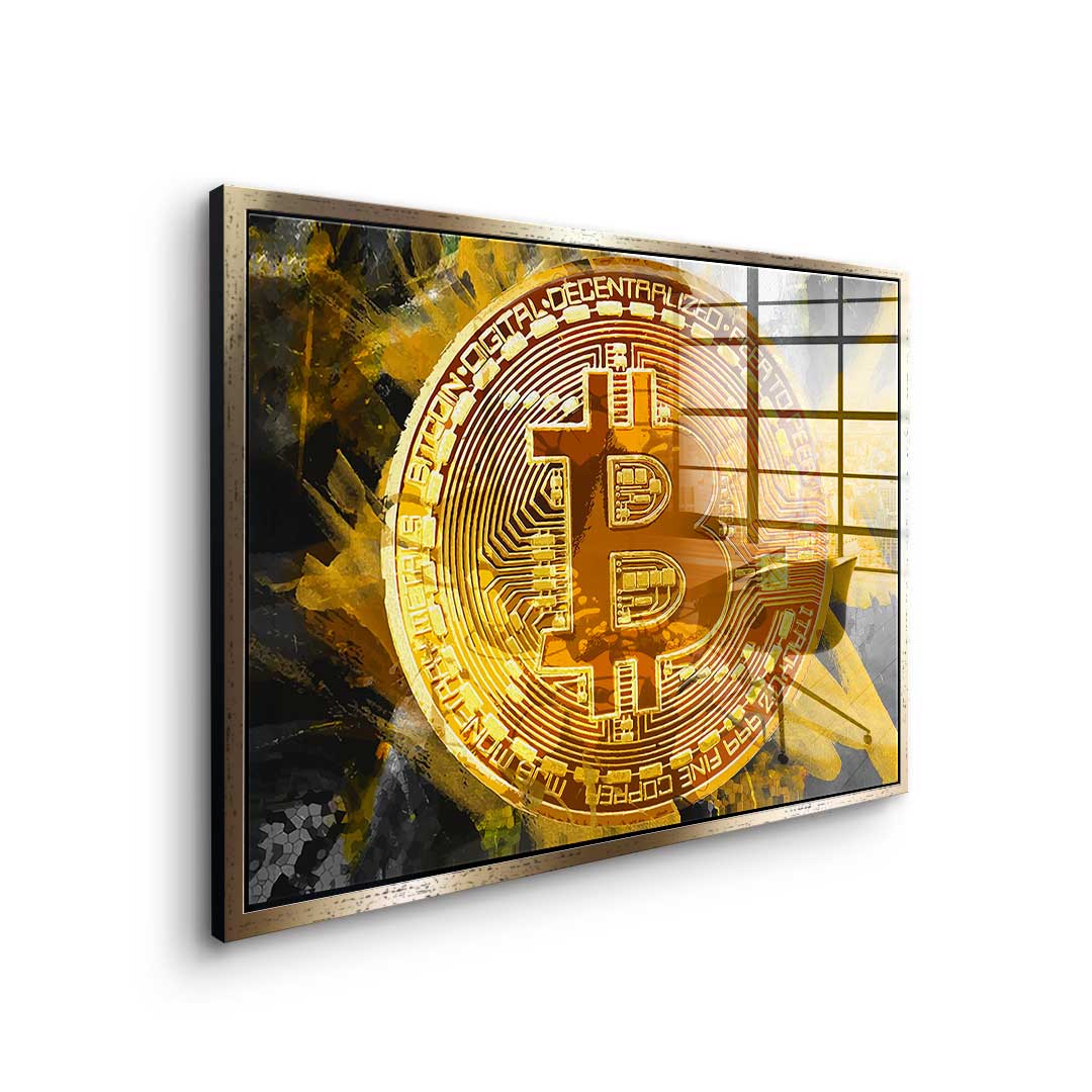 Painting Bitcoin - Acrylglas