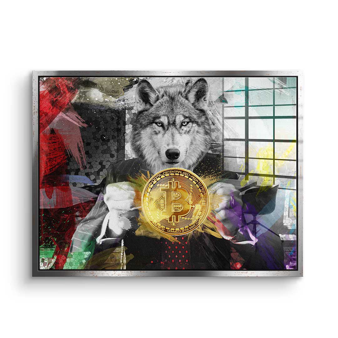 Bitcoin Wolf - Acrylic glass