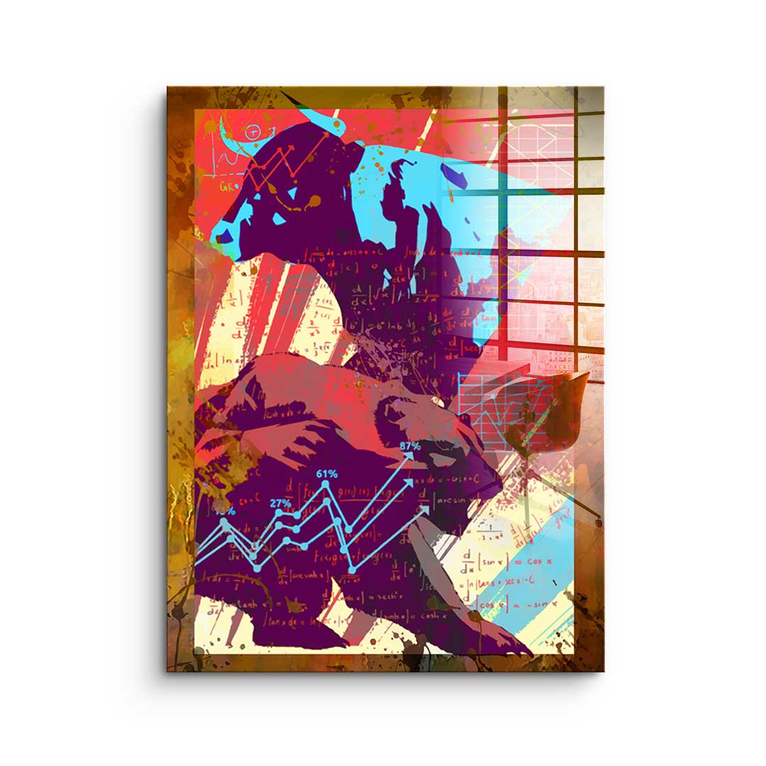 Bull & Bear - Acrylic glass