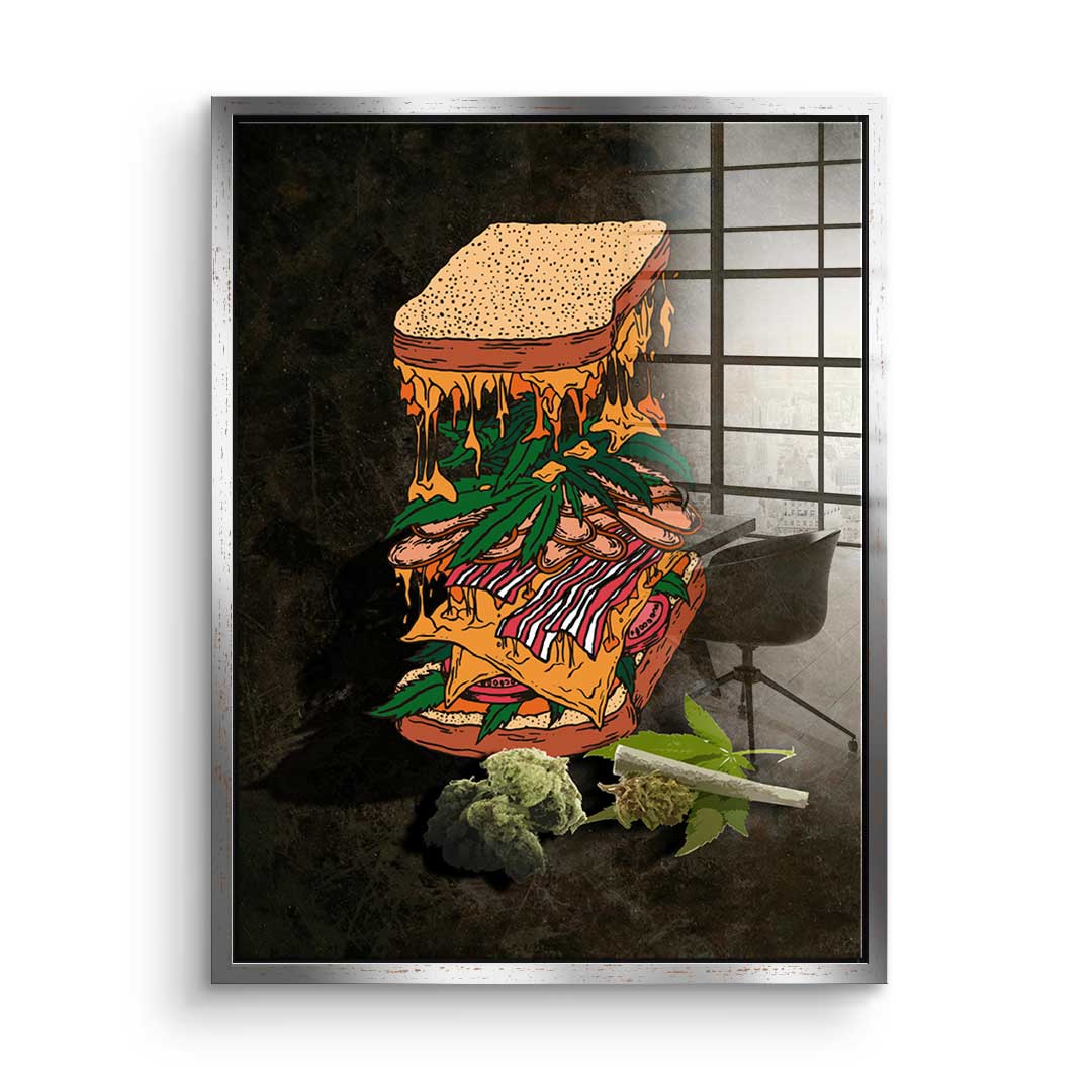 Cannabis Sandwich - Acrylic glass