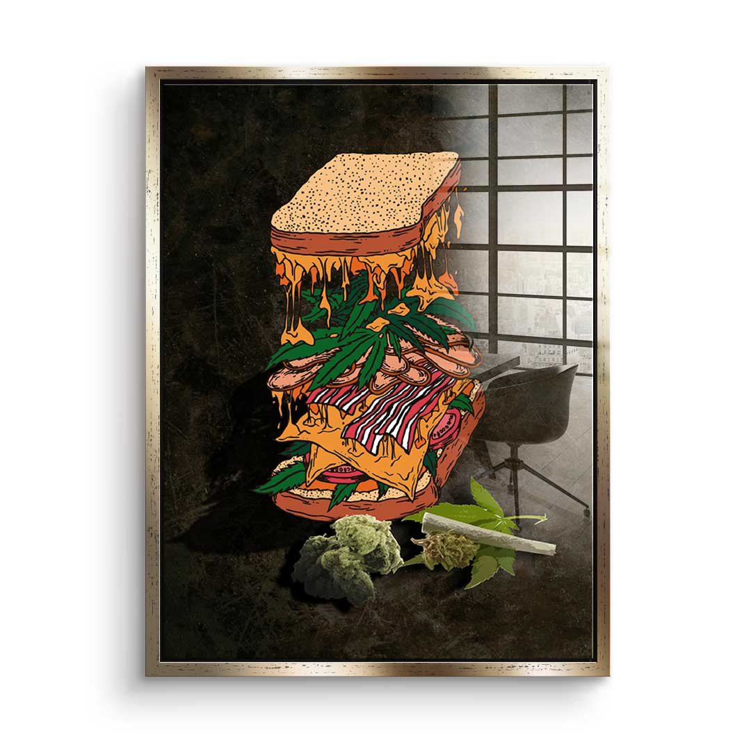 Cannabis Sandwich - Acrylic glass