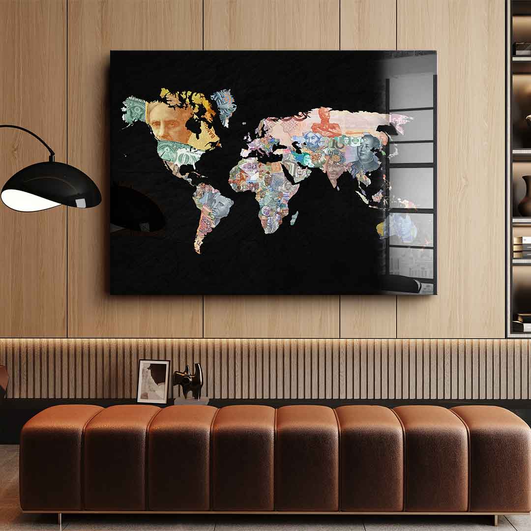 Money rules the world - Black Edition - Acrylic glass
