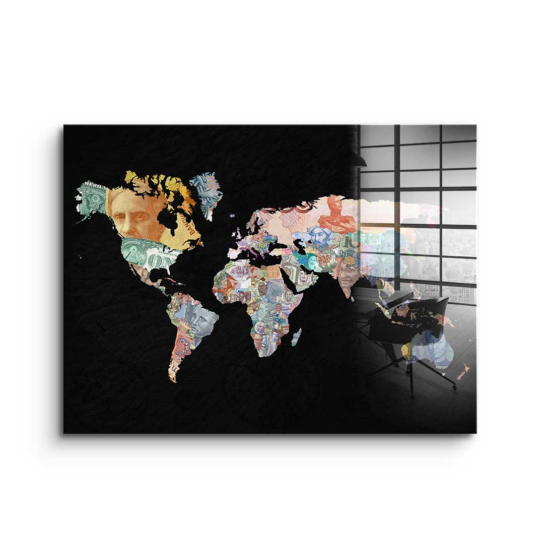 Money rules the world - Black Edition - Acrylic glass