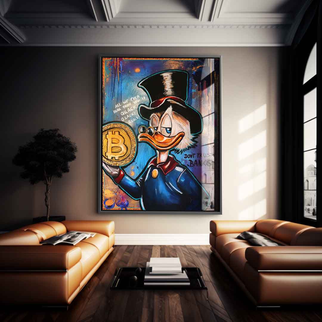 Bitcoin Duck - Acrylglas