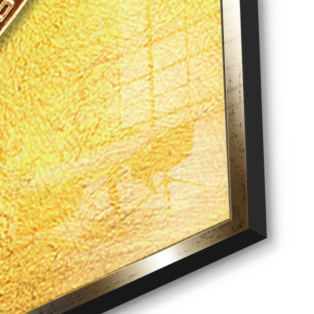 Golden Bitcoin - Acrylic glass