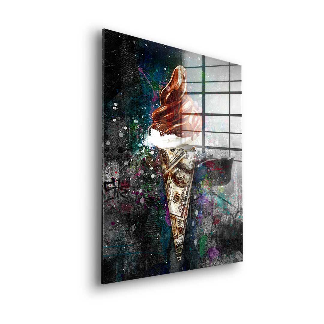 ICE CREAM X MONEY - Acrylic glass
