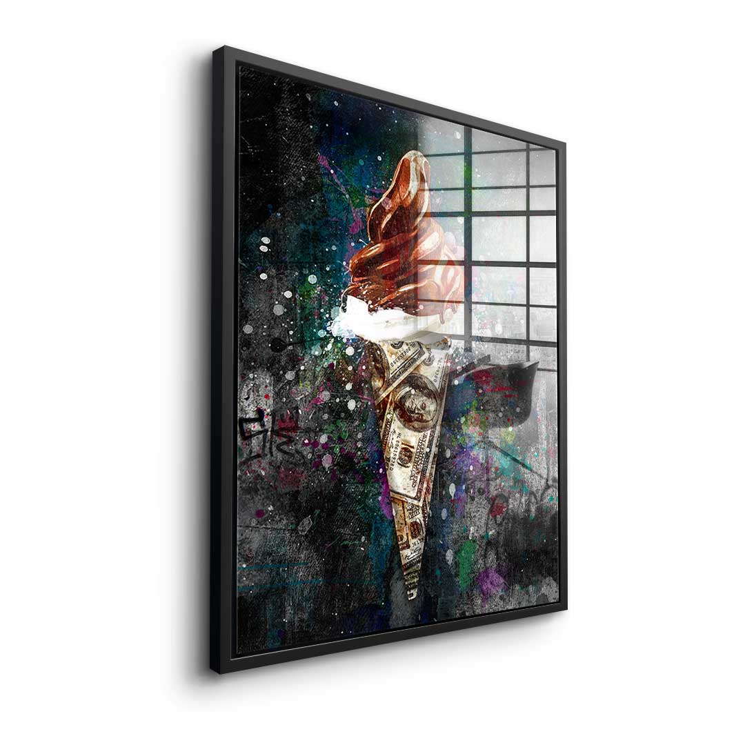 ICE CREAM X MONEY - Acrylic glass