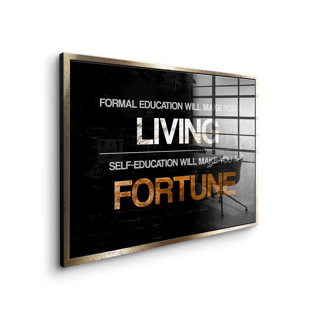 Formal Education vs. Self Education - Acrylic Glass