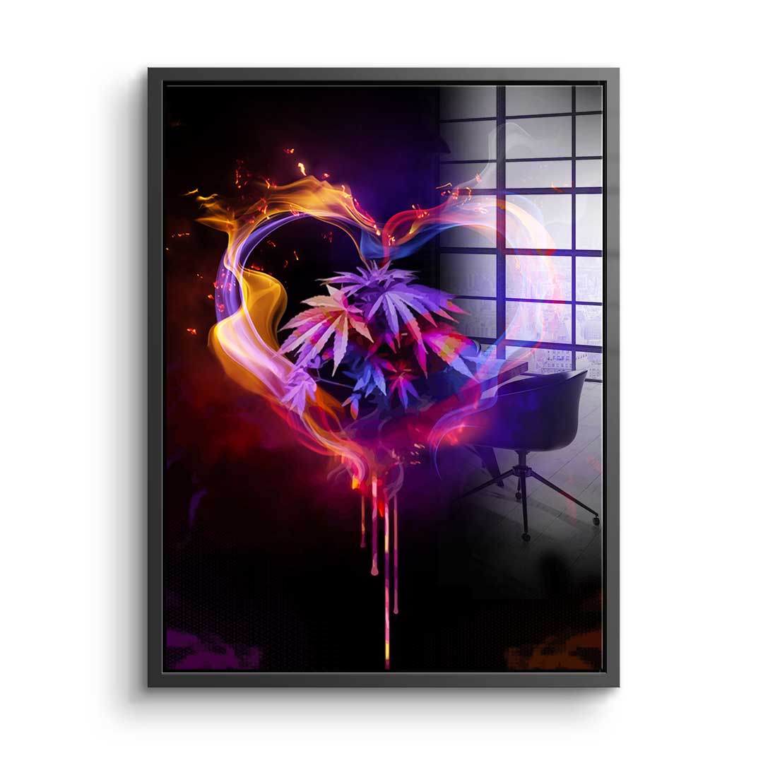 Weed Heart - Acrylic glass