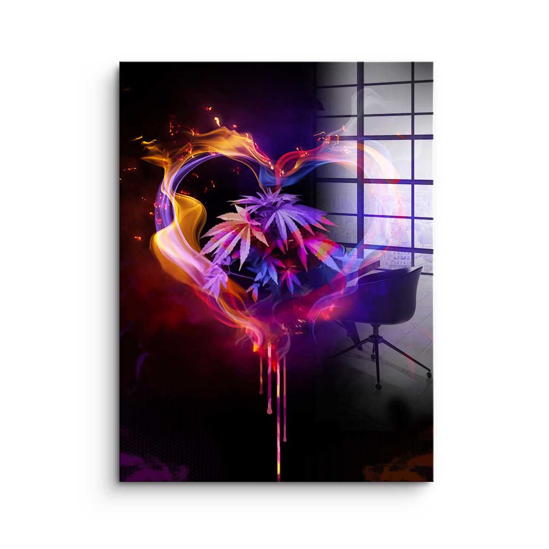 Weed Heart - Acrylic glass