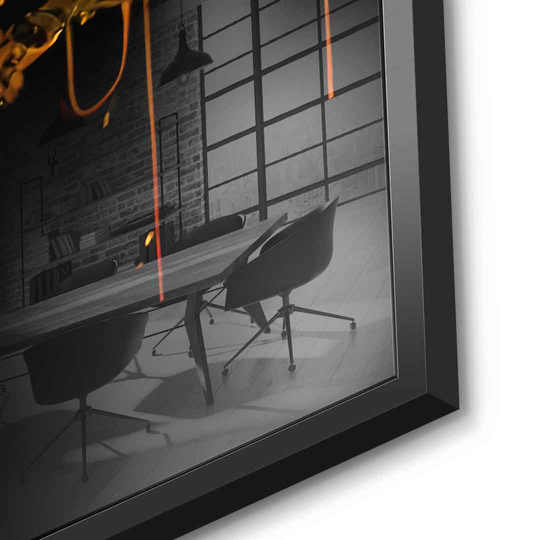 Raw Bitcoin - Acrylglas