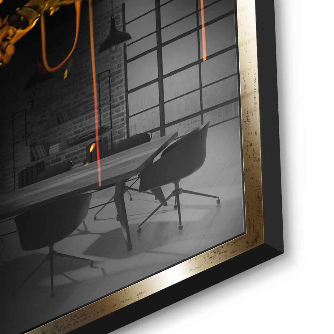 Raw Bitcoin - Acrylglas