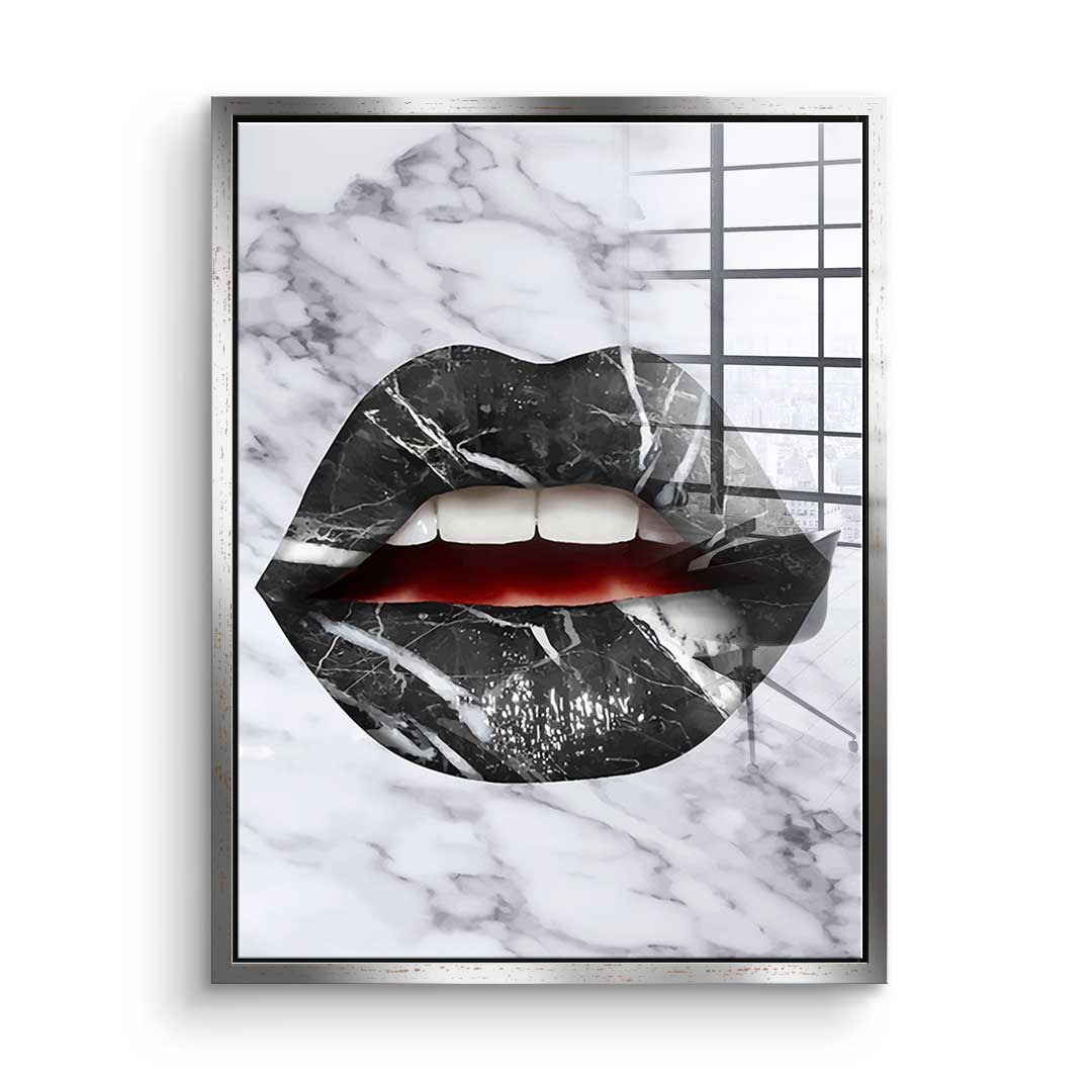 Lips X Marble - Acrylic glass