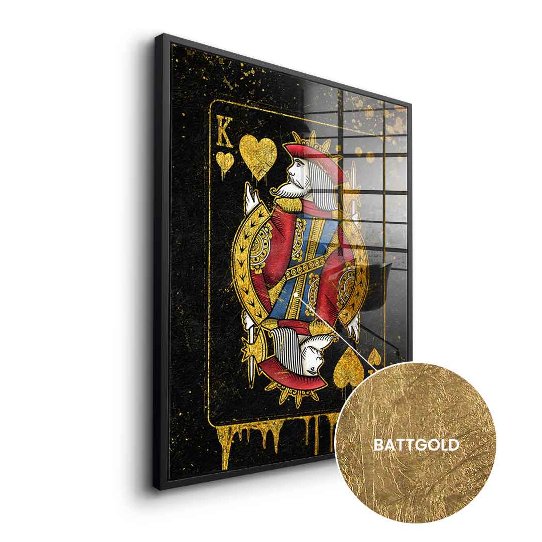 King Card - Blattgold