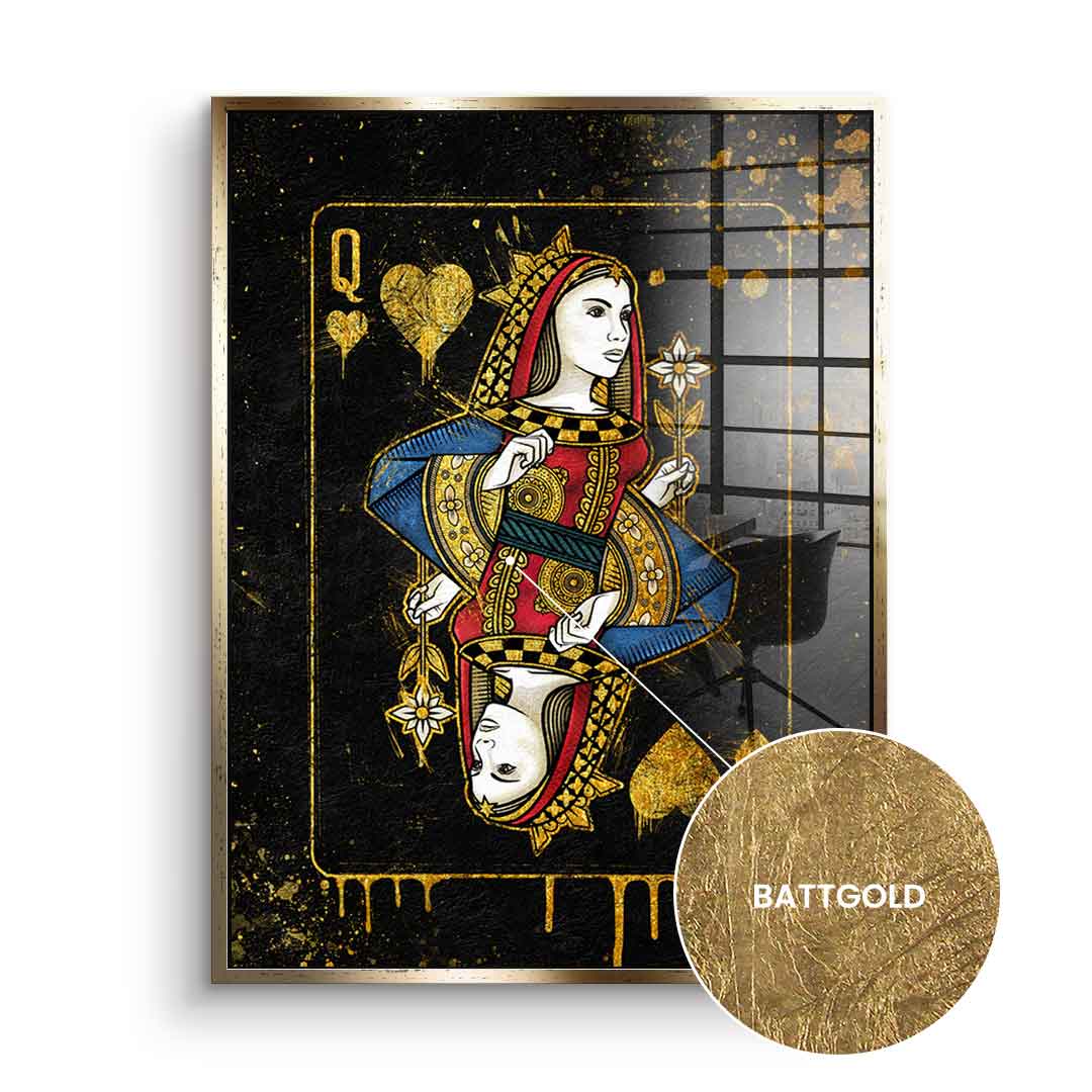 Queen Card - Blattgold