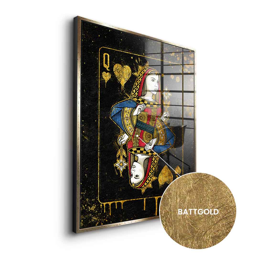 Queen Card - Blattgold