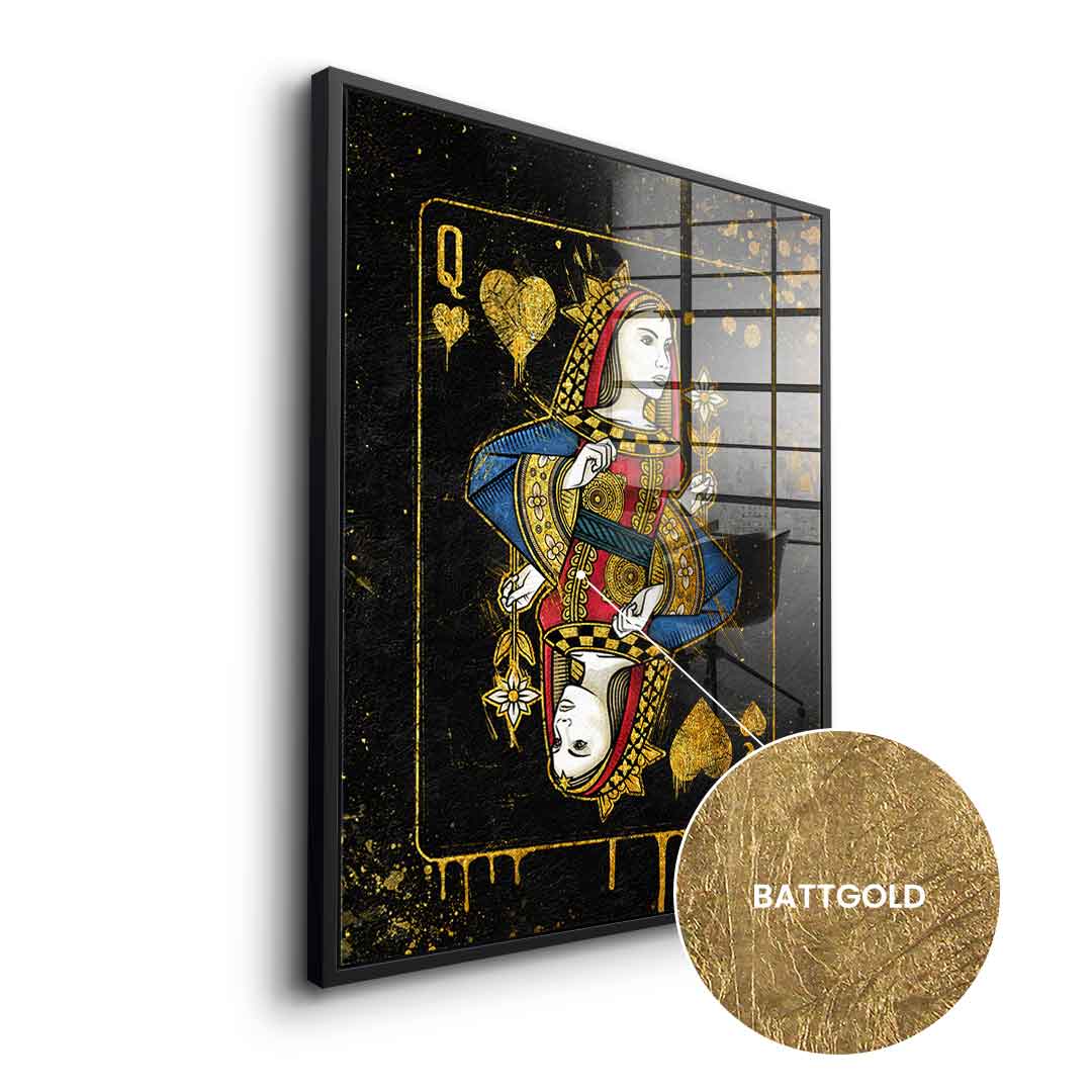 Queen Card - Blattgold