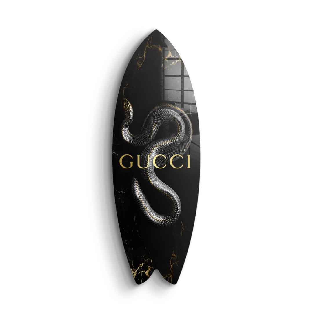 Surfboard Luxury Snake - Blattgold