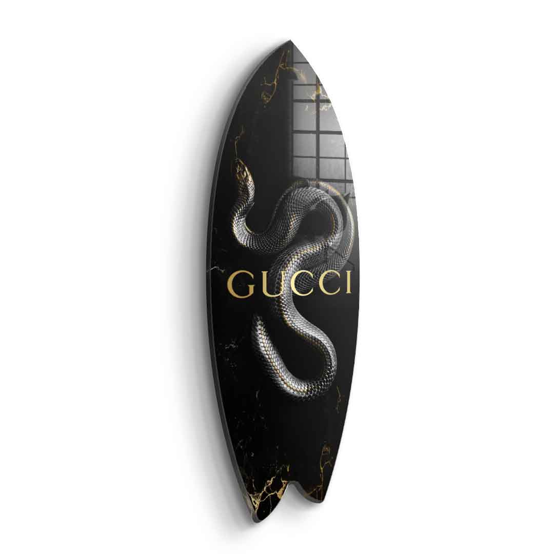 Surfboard Luxury Snake - Blattgold