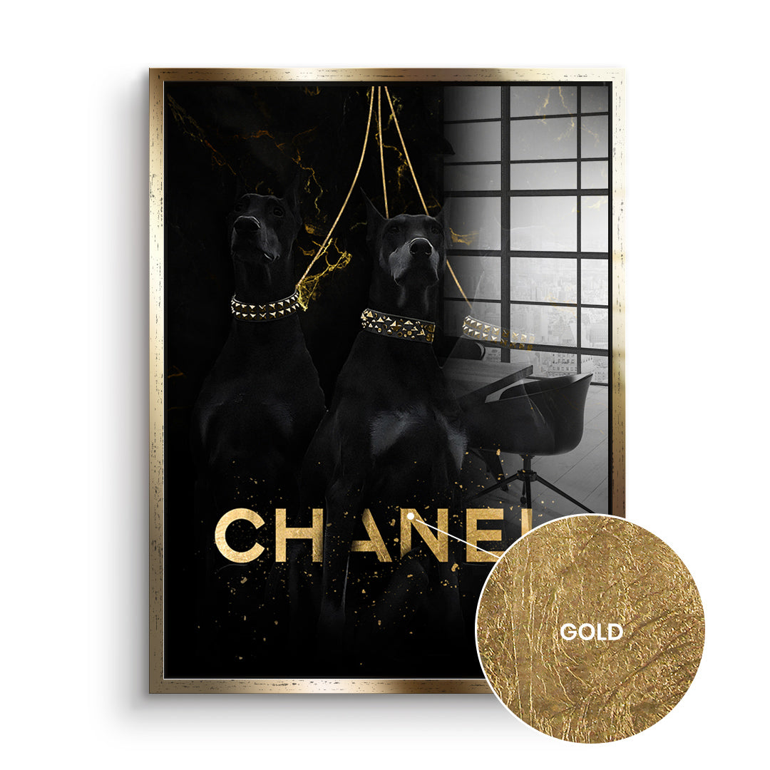 Three Luxury Dogs - Blattgold