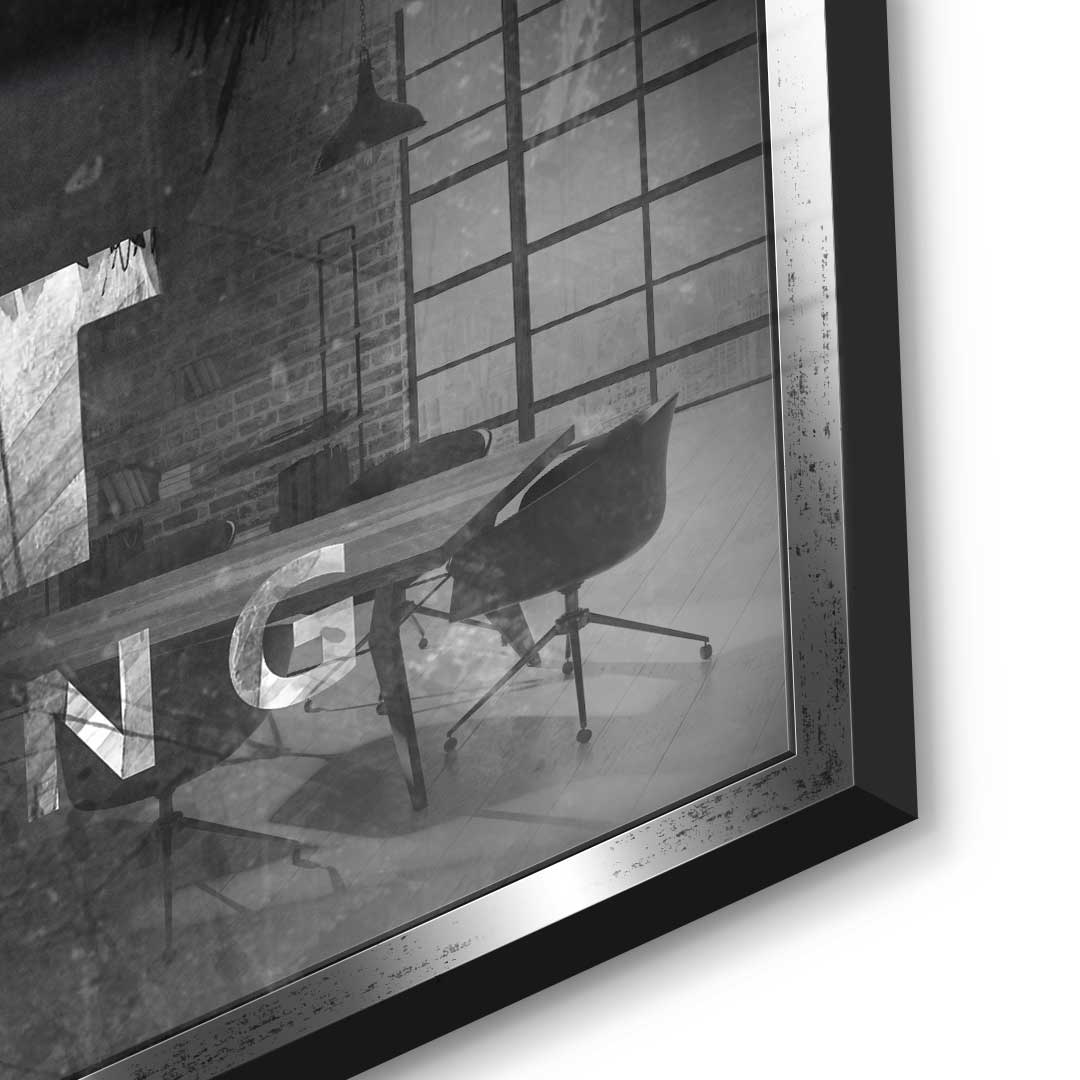 Mindset is everything #Tiger - Blattsilber