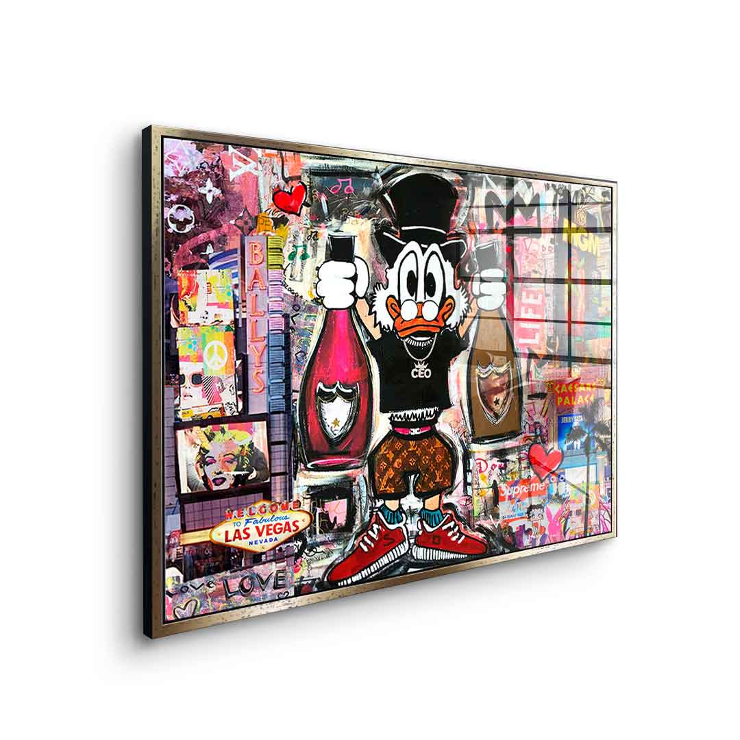 Scrooge McDuck in Las Vegas - Acrylic glass