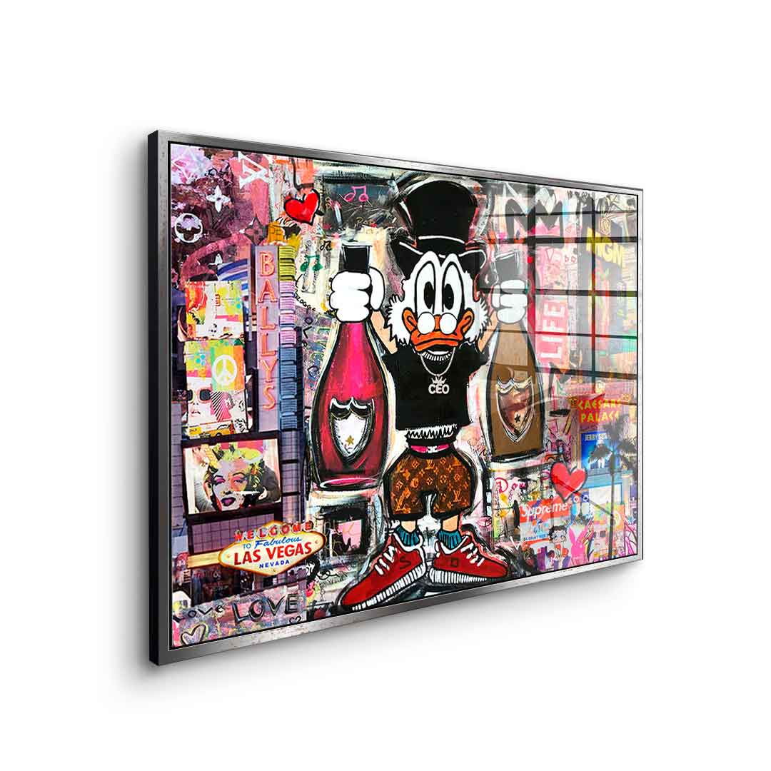 Scrooge McDuck in Las Vegas - Acrylic glass