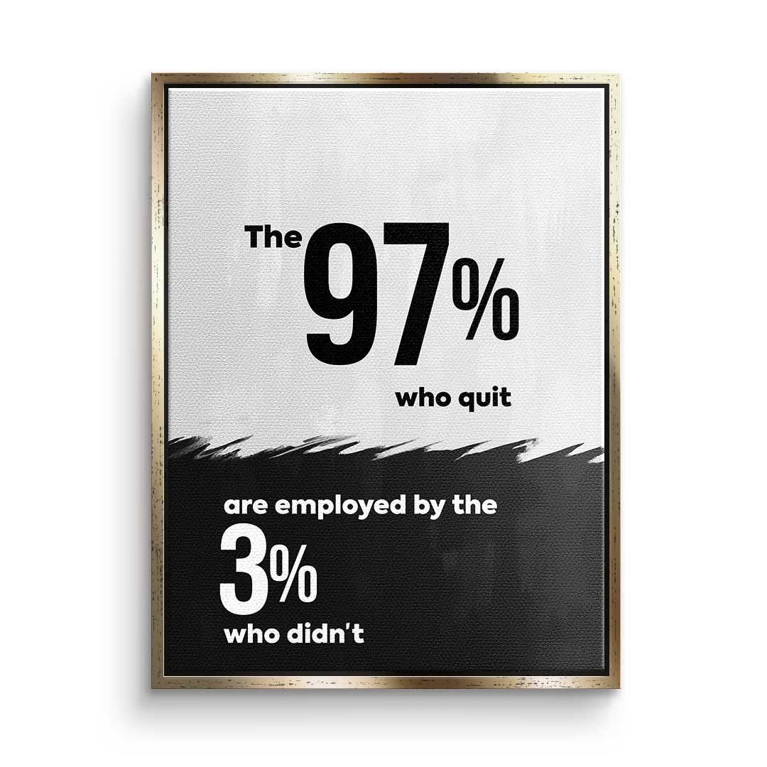 The 97% works for the 3%