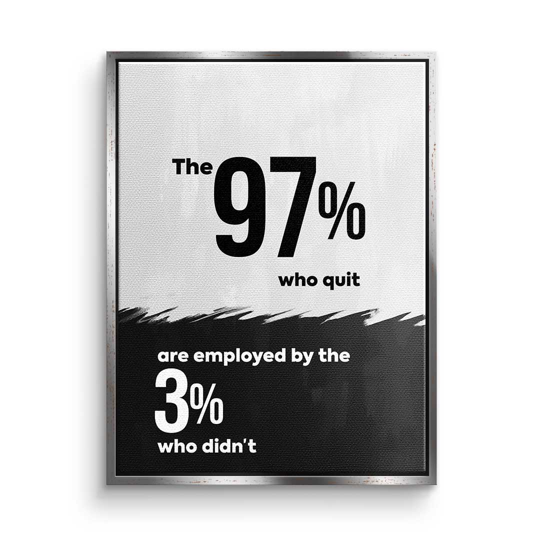 The 97% works for the 3%