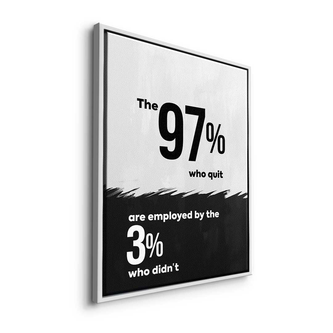 The 97% works for the 3%