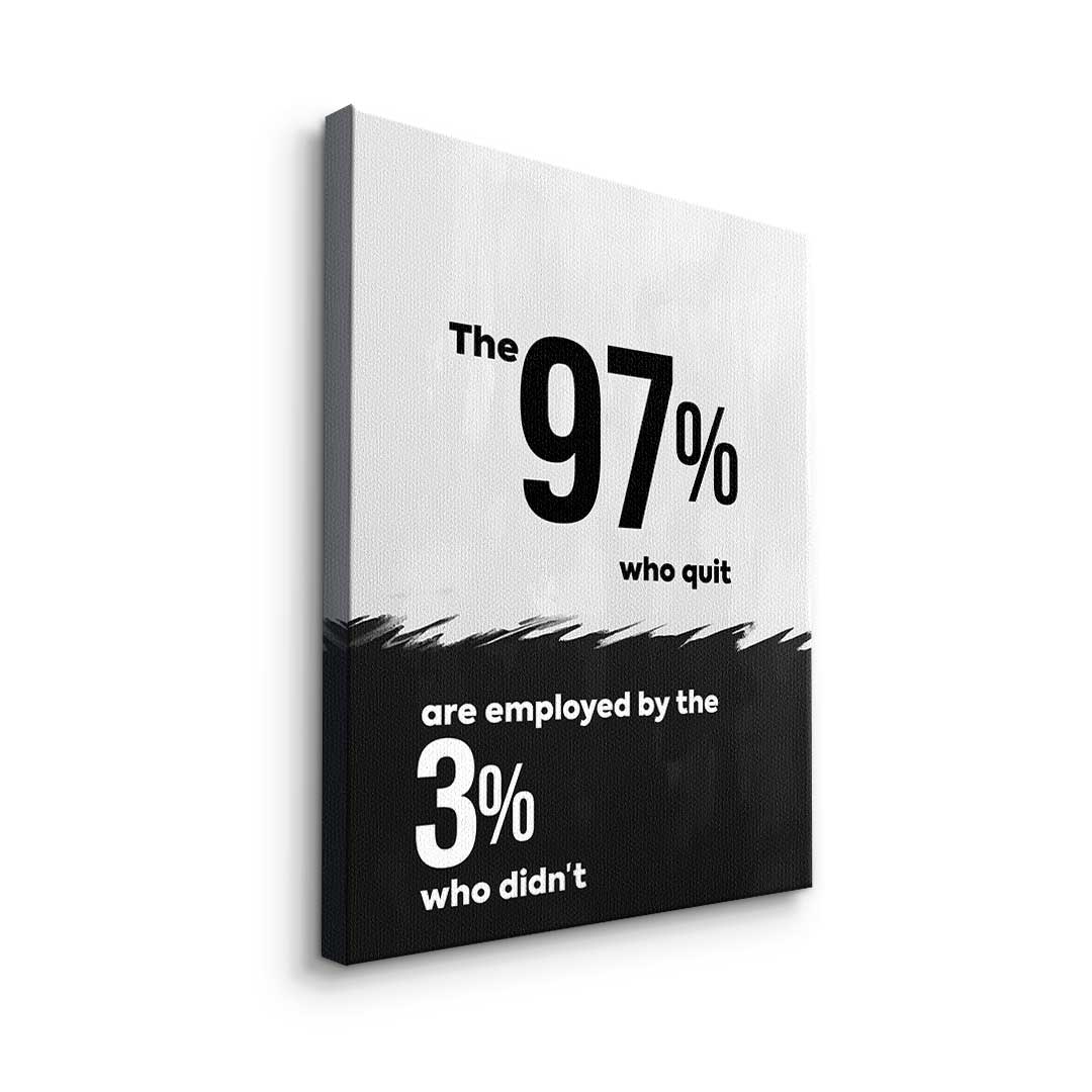 The 97% works for the 3%