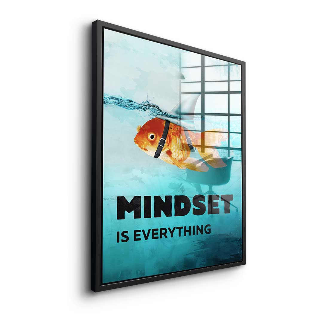 Mindset is everything #Goldfisch - Acrylglas