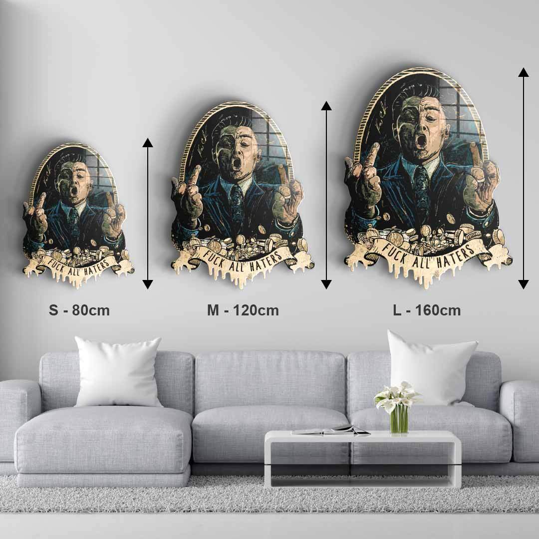 Wandskulptur Royal American Canvas - Blattgold