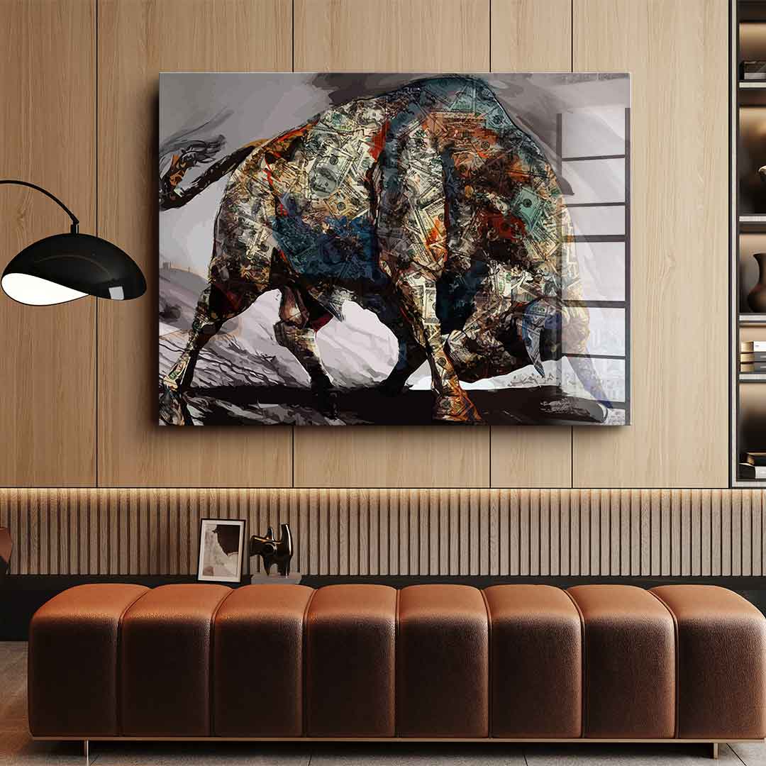 Money Bull - Acrylglas