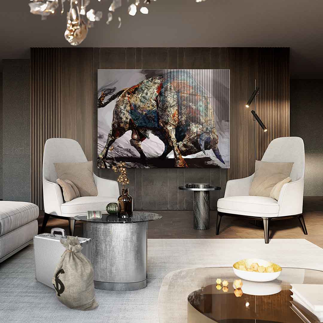 Money Bull - Acrylic glass